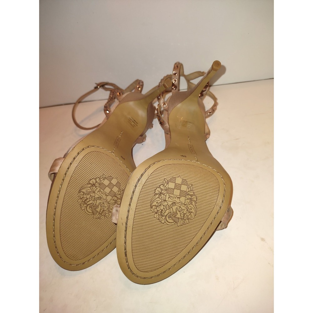 Vince Camuto Women's High Heels VC-Daphery Size 9M Rhinestone Studded Rose Gold - Picture 4 of 9